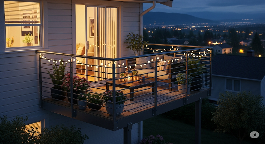 Moderner Anbaubalkon aus Stahl von Remsstahl – individuelle Balkonlösung